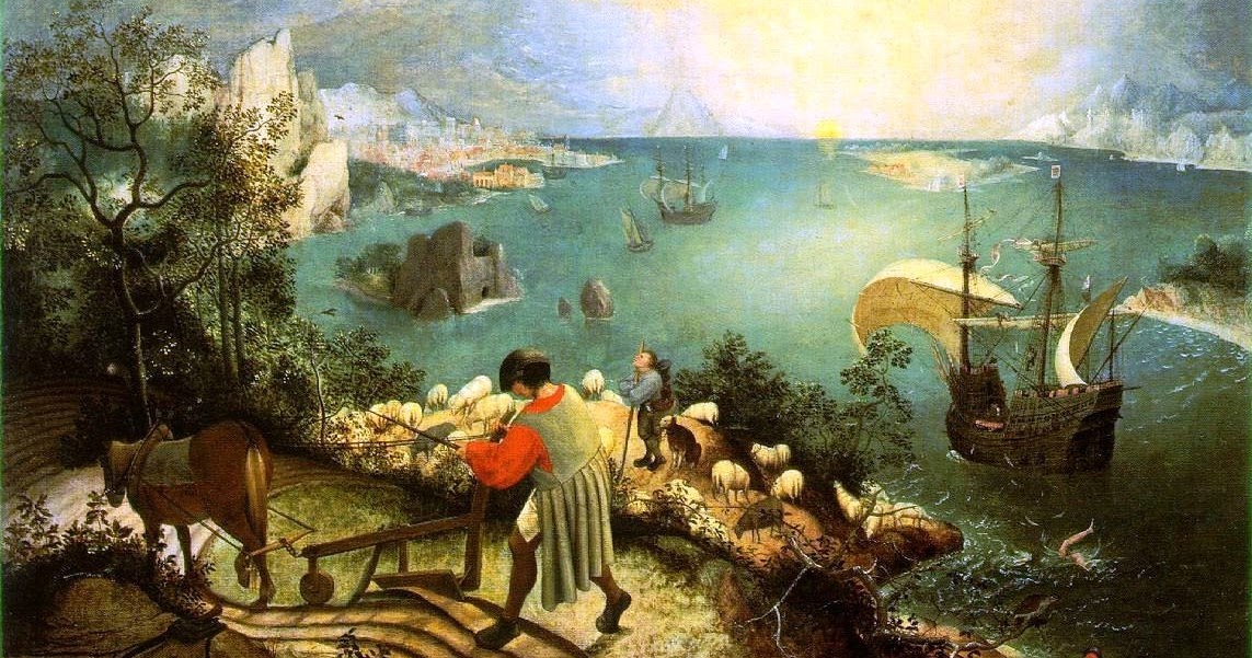 Imagem representando a queda de Ícaro