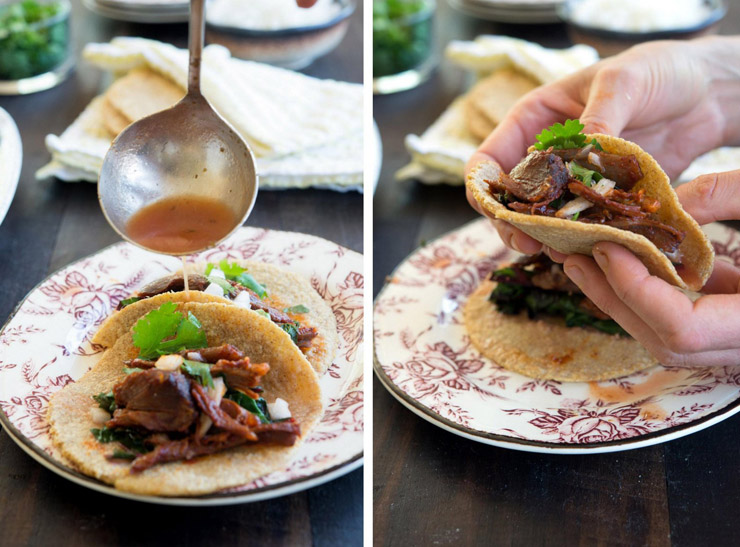 Goat Tacos WILD GREENS & SARDINES