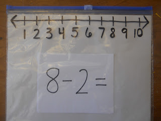 Ziploc Bag Slider Number Line for Addition &amp; Subtraction | Squarehead