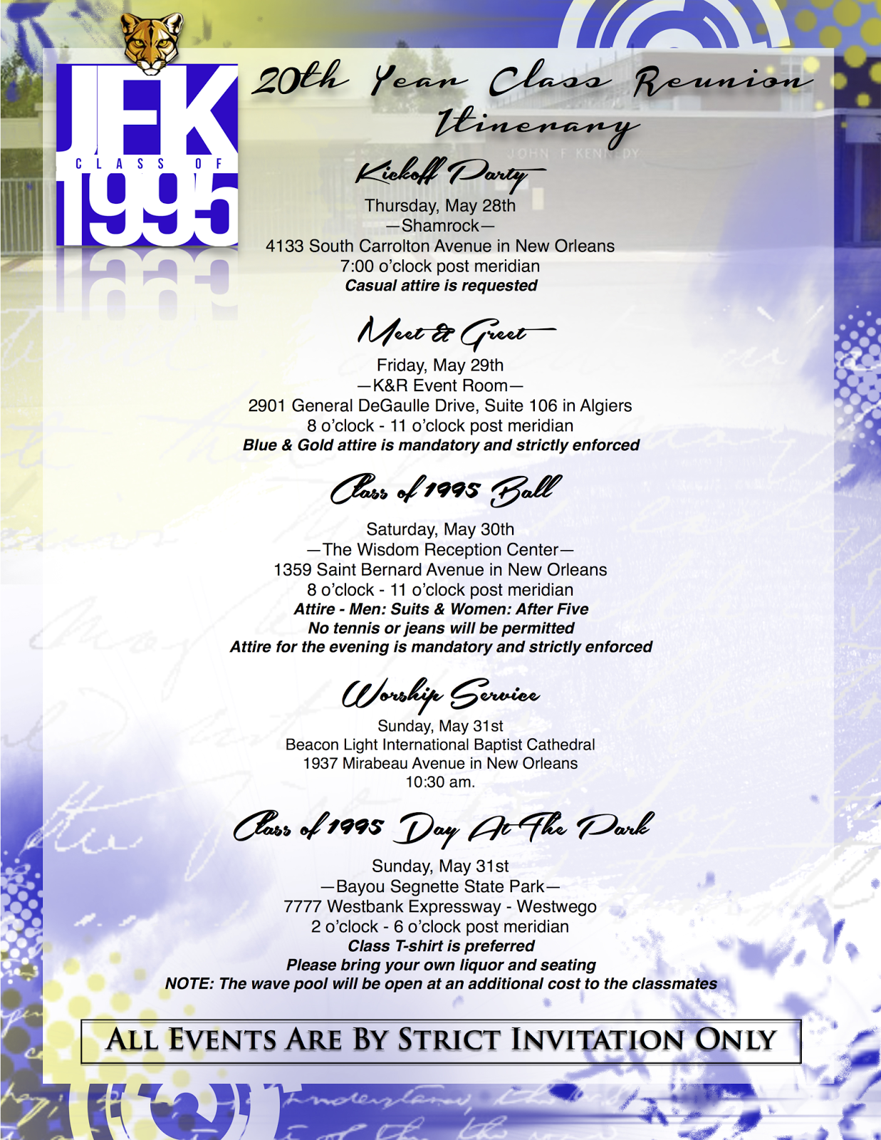 class itinerary