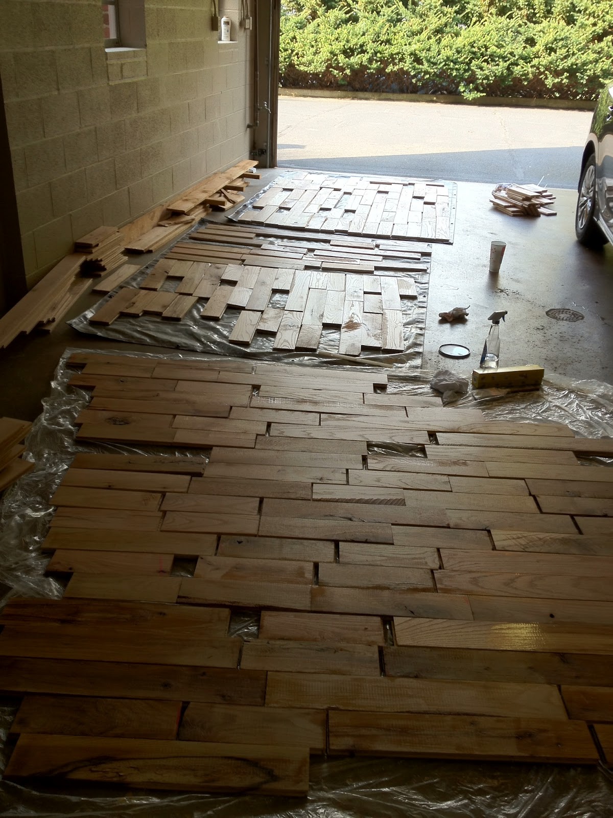 The Magic Geranium Wood Wall