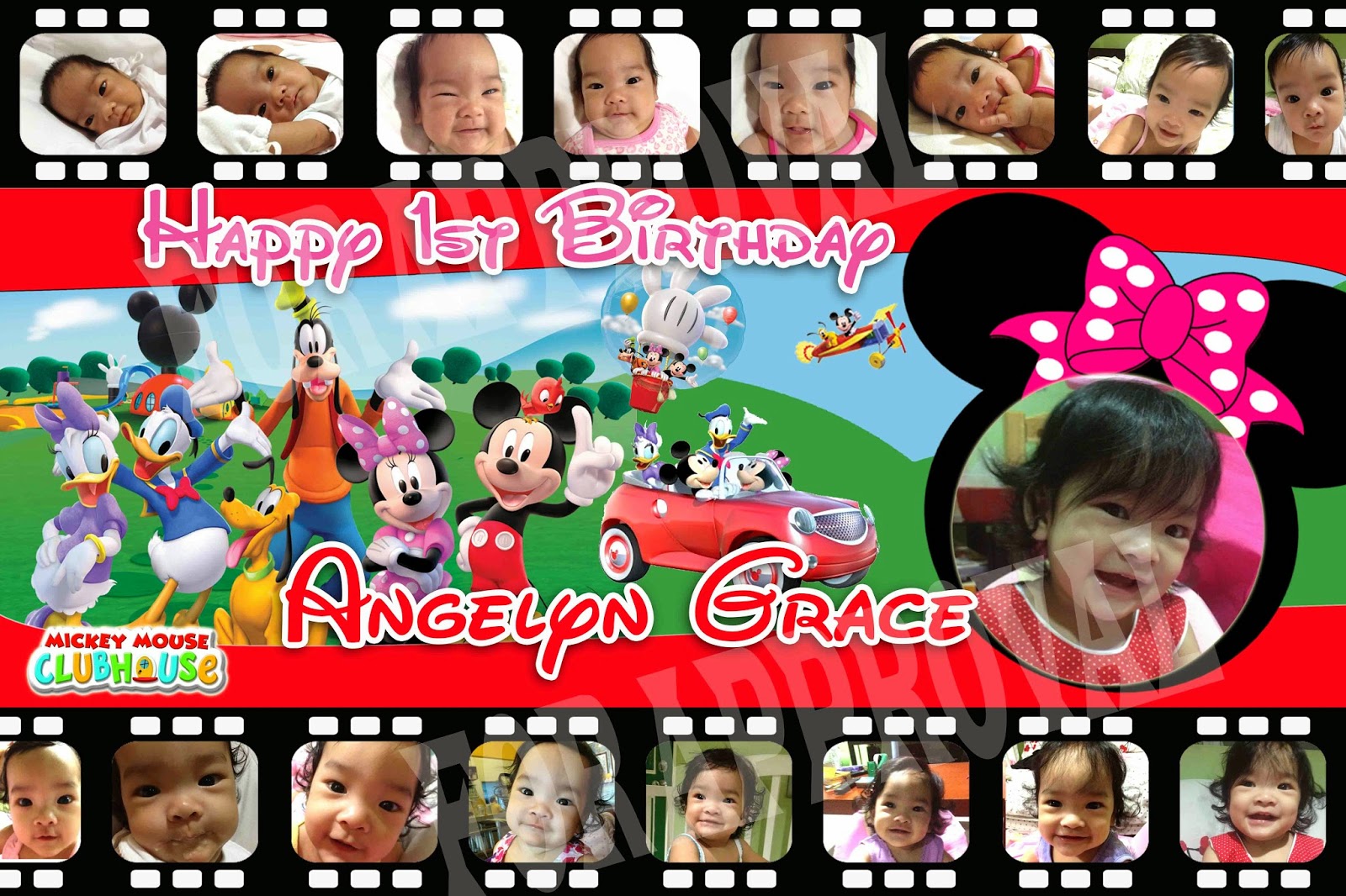 tarpaulin banner samples mickey and minnie haileigh s mickey mouse 1st birthday tarpaulin design