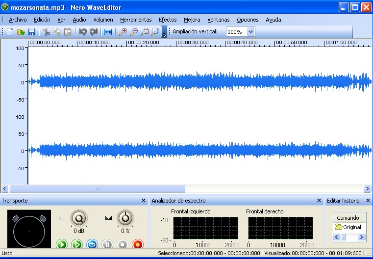 MUZITEC Pasar de audio a mp3