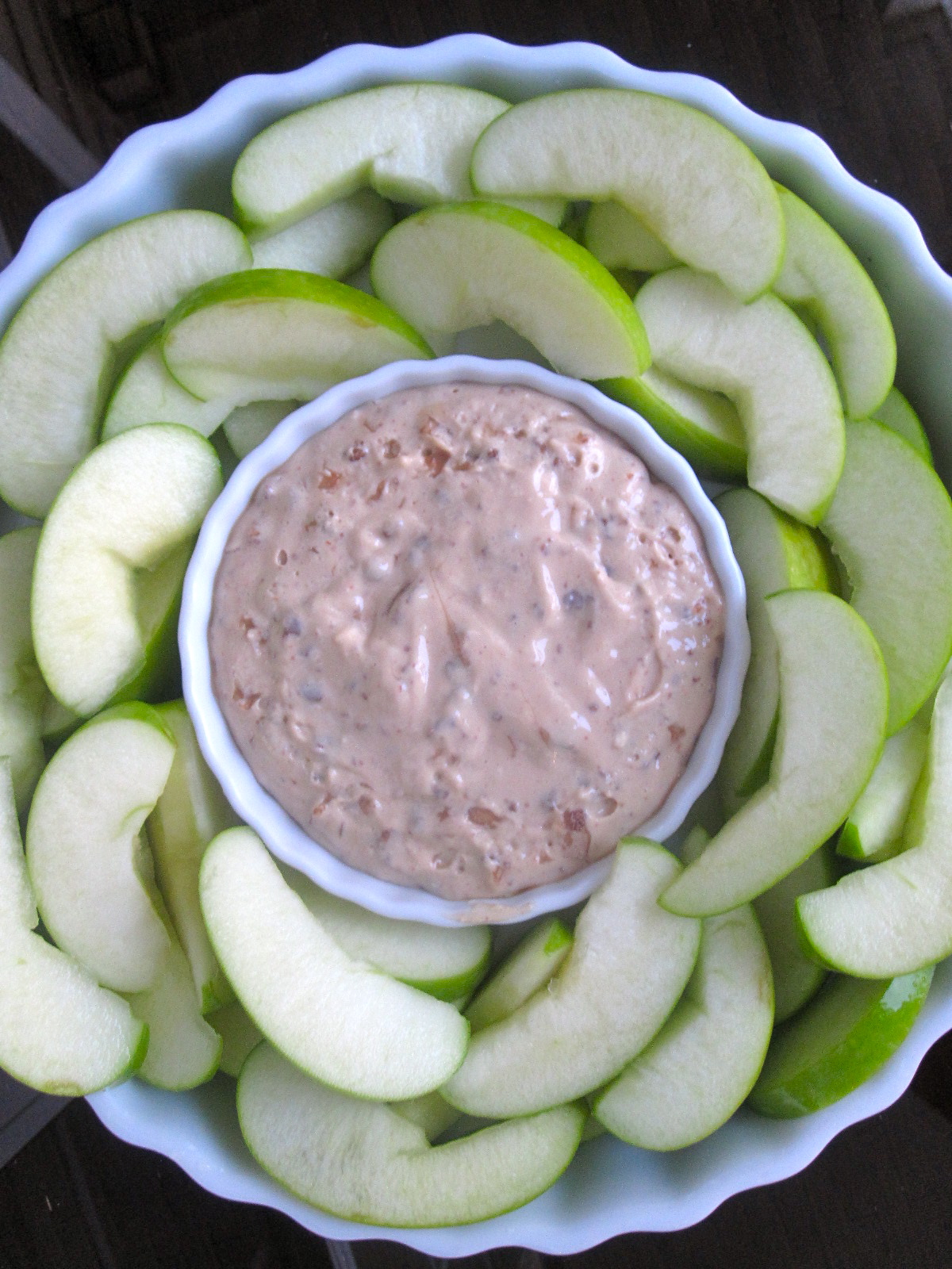 The Cultural Dish Heath Bar Toffee Dip with Apples