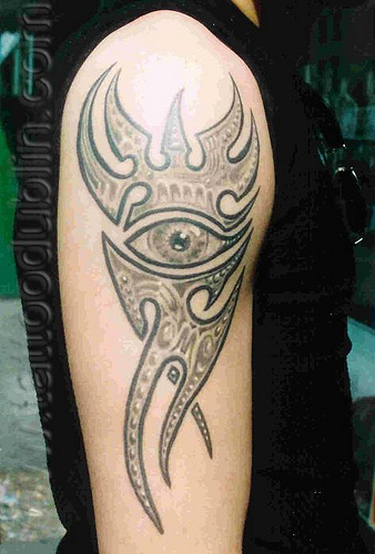 Where traditional tattoos proud of detail and strong color tribal tattoos