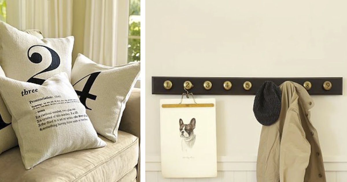 {BLACK. WHITE. YELLOW.} Numbers at Pottery Barn