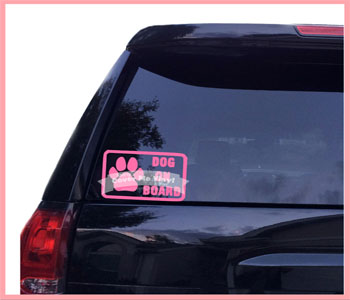 Dog On Board Car Decal