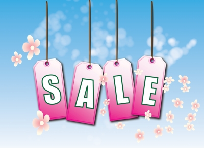 spring sale sign