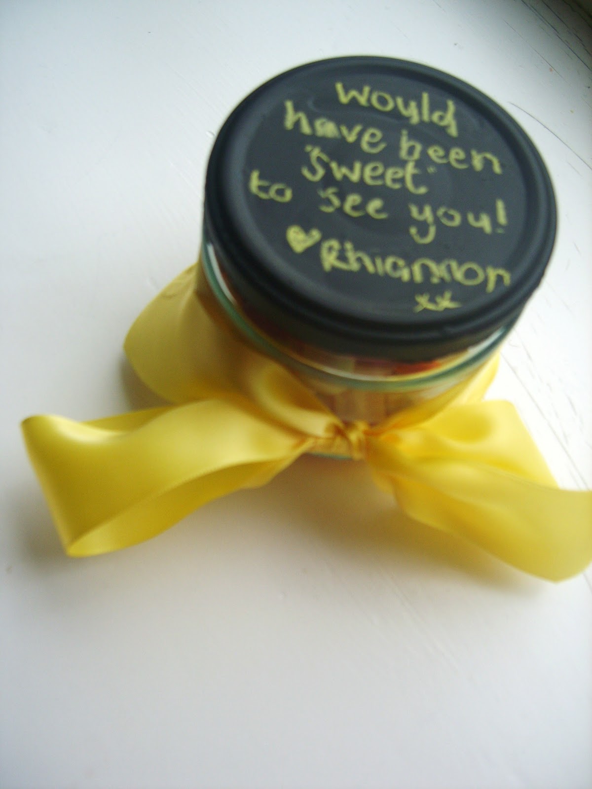 my handcrafted home Chalk Paint Jar Lids (quickie craft)