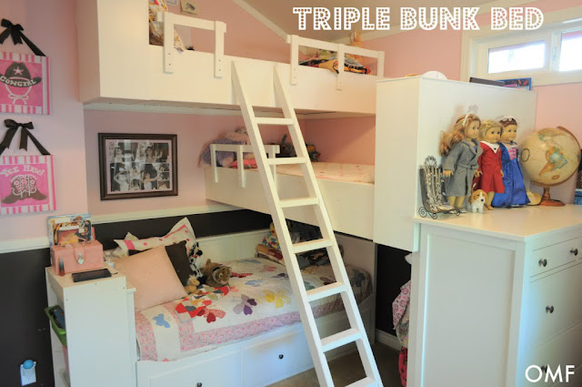 triple bunk bed tiny house small space