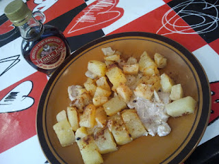 Lomo De Cerdo Con Manzana, Patatas Y Sirope De Arce Maple Joe.