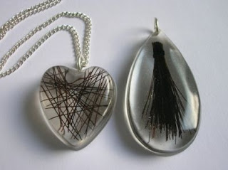 Horse hair jewellery - Horse hair necklace and keyring