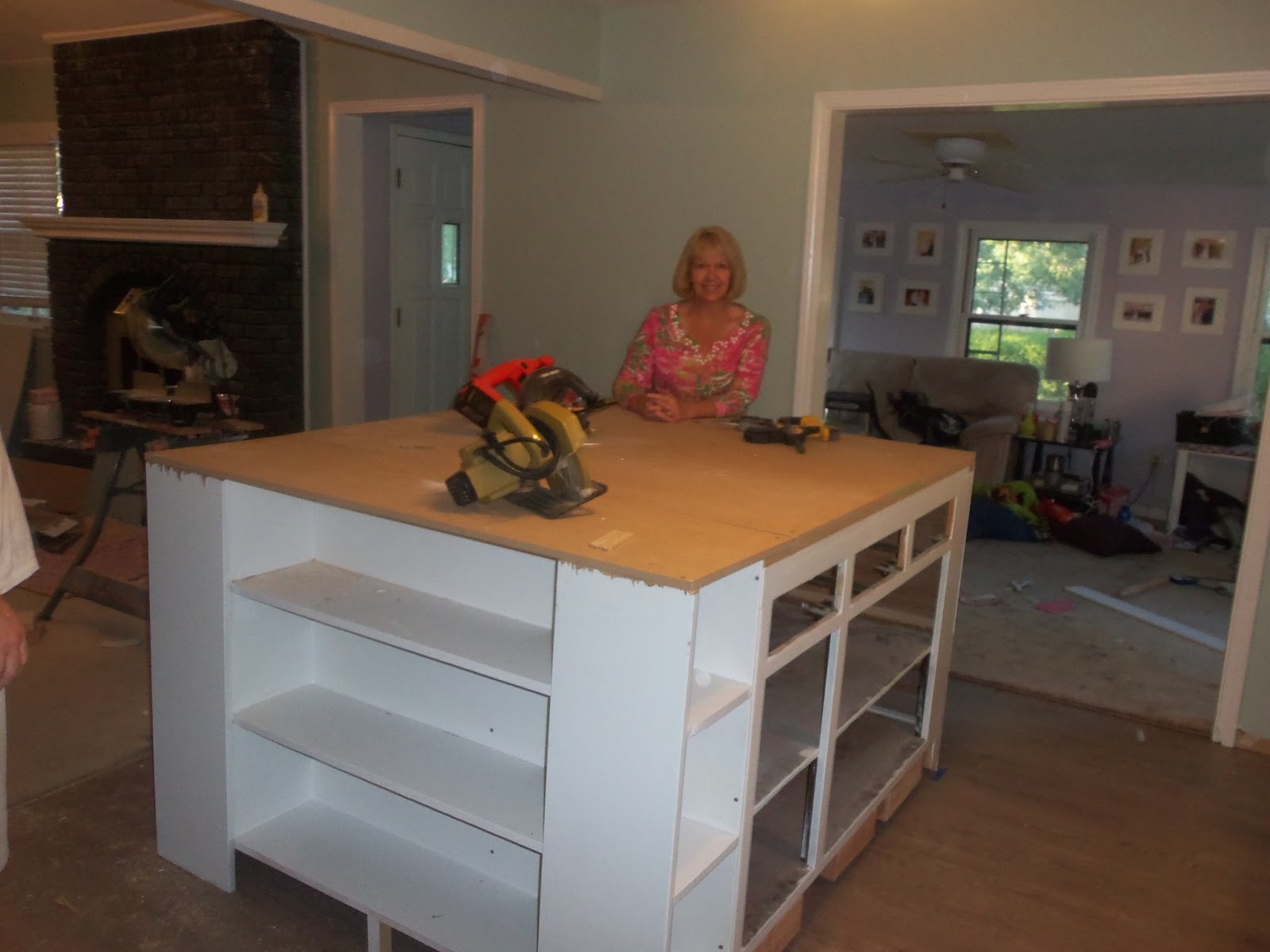 The Schorr Thing New Kitchen Island & Flooring Day 2