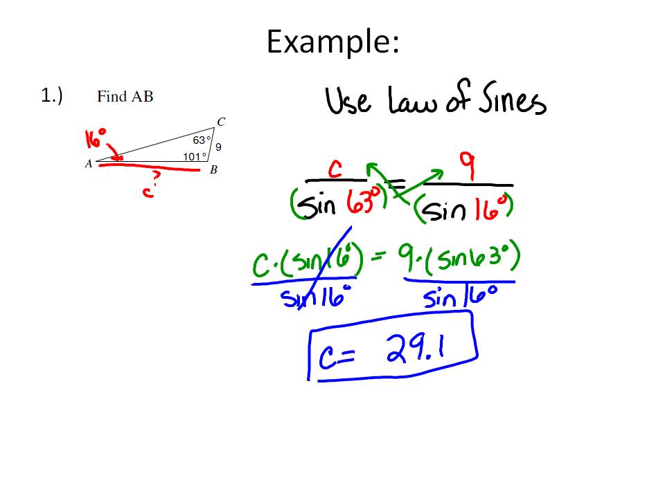 Unit 5 trigonometric functions homework 8 law of cosines answers picture