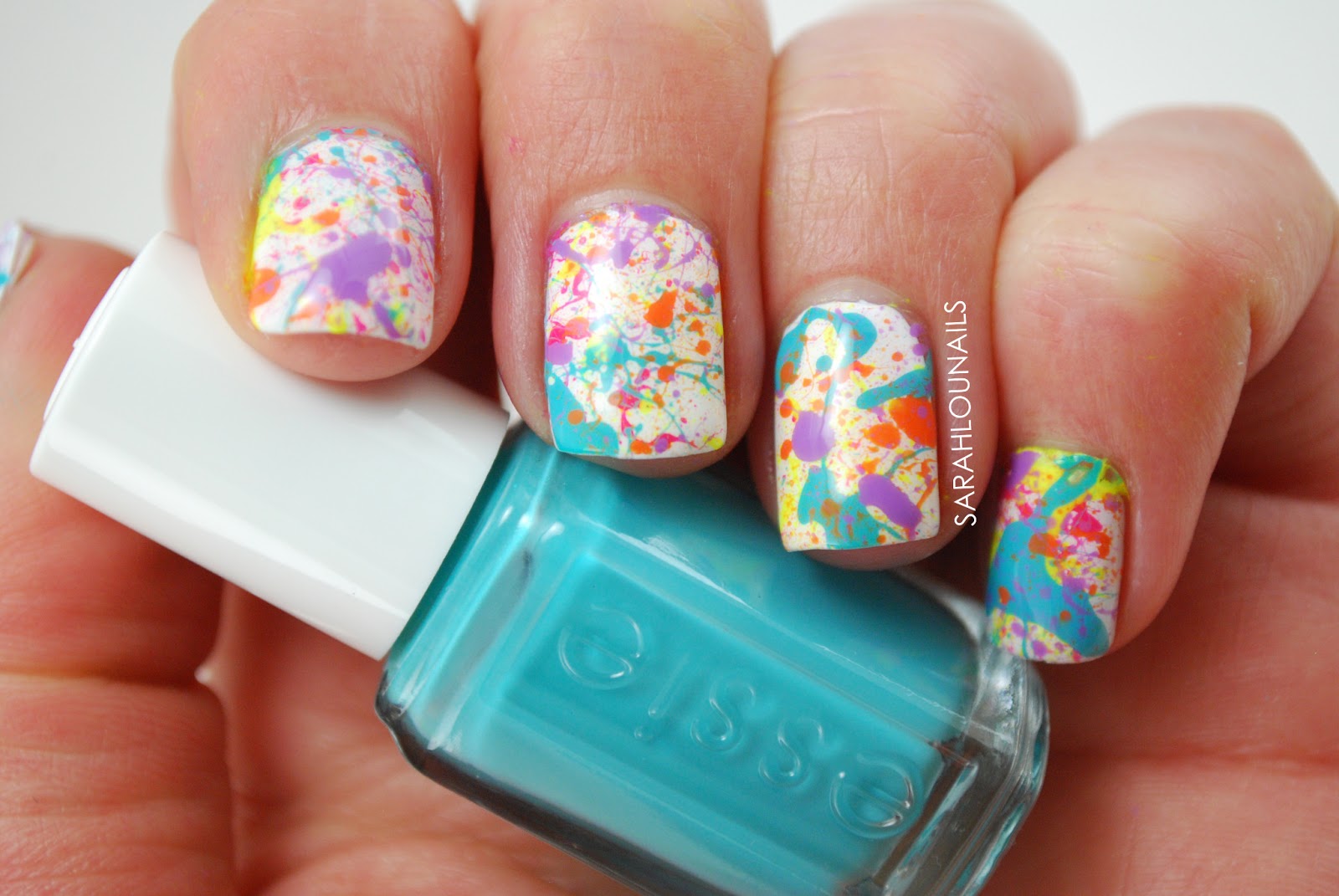 Sarah Lou Nails Splatter Paint Nails!