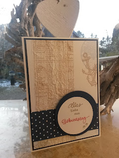 Stampin Up maritime Geburtstagskarte, Geburtstagspuzzle