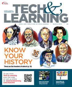 Tech & Learning. Ideas and tools for ED Tech leaders 35-08 - March 2015 | ISSN 1053-6728 | TRUE PDF | Mensile | Professionisti | Tecnologia | Educazione
For over three decades, Tech & Learning has remained the premier publication and leading resource for education technology professionals responsible for implementing and purchasing technology products in K-12 districts and schools. Our team of award-winning editors and an advisory board of top industry experts provide an inside look at issues, trends, products, and strategies pertinent to the role of all educators –including state-level education decision makers, superintendents, principals, technology coordinators, and lead teachers.