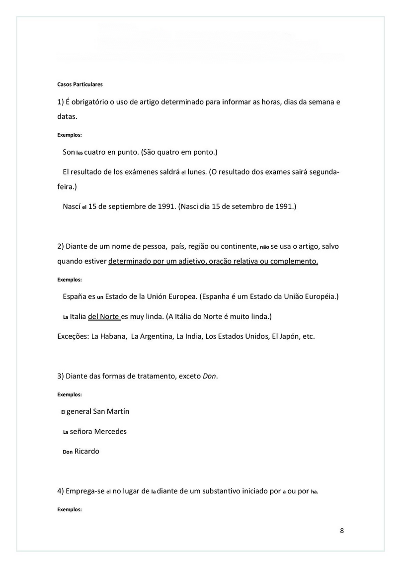 Exercicios artigo