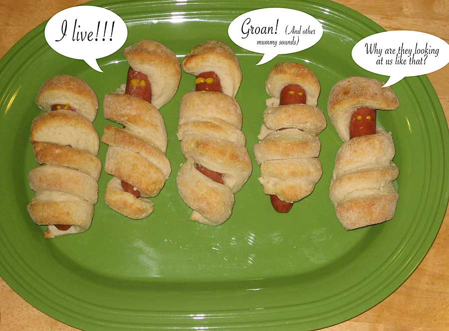 Jill Made It PigsinaBlanket Mummy Style!