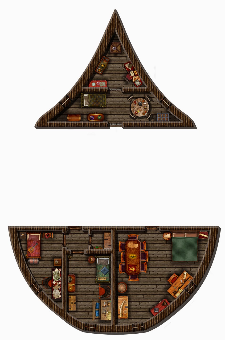 Forums Galleon Large Ship Crew Deck Added Castle Layout Miniature Map Pirate Ship