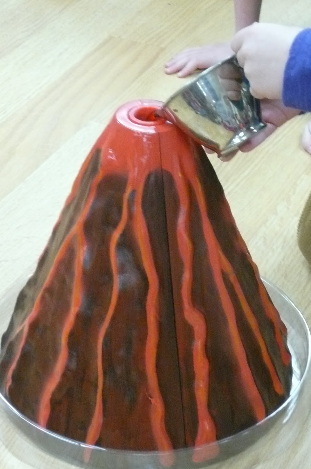 worksheet Baking Soda Volcano montessori teachings volcano then we used baking soda vinegar dish soap and a little red food coloring to erupt the volcano
