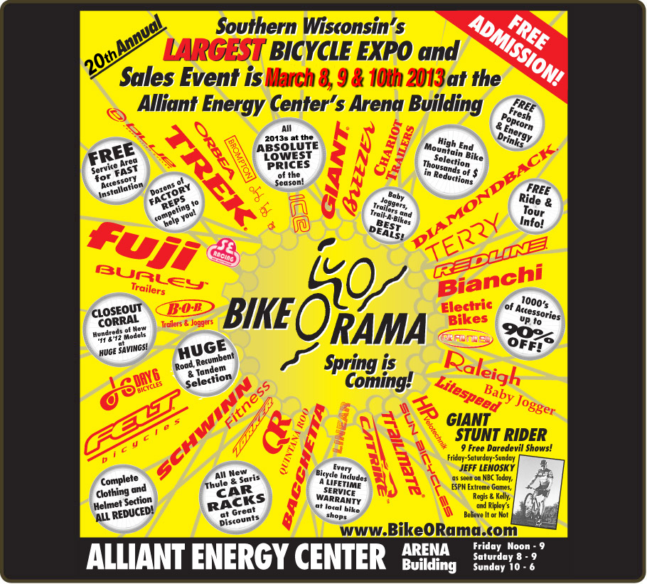 MADISON BIKE BLOG Madison BikeORama 2013 March 8,9,10