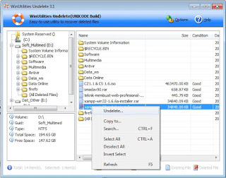 Mengembalikan File dengan Software FreeUndelete 2