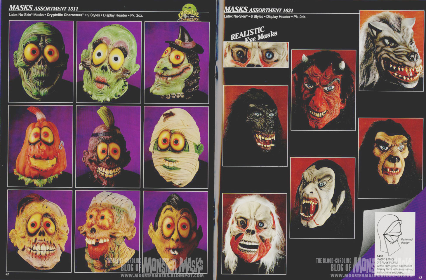 Topstone Mask Display, This selection of Topstone horror ma…