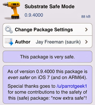Substrate Safe Mode Gets Updated With iOS 7, ARM64 Support