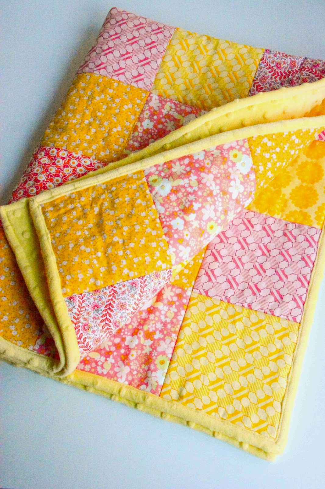 Aesthetic Nest Sewing Minky Backed Baby Quilt for WeAllSew