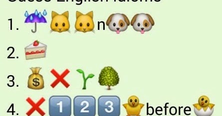 guess english idioms whatsapp quiz whatsapp puzzles emoji jokes