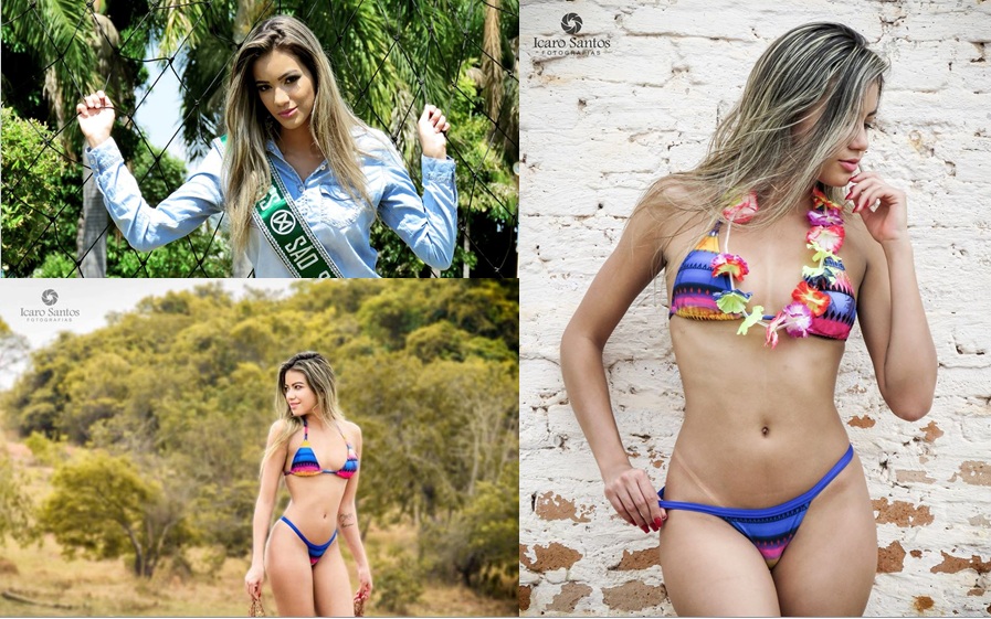 Modelo e Miss São Sebastião exibe boa forma em fotos arrasadoras - Confira