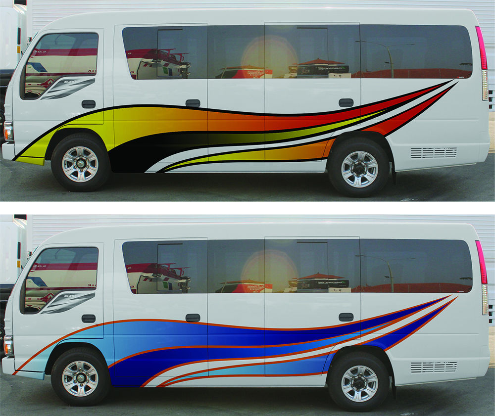 PORTALS STICKER mini bus design