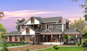 Kerala Style Villa Plan and Elevation