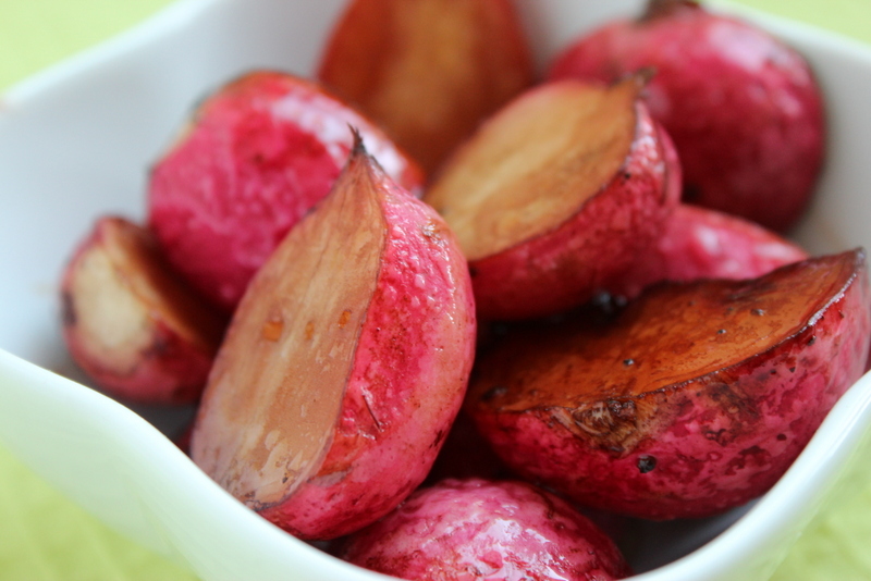 Tried in Blue Weird Recipe Wednesday Balsamic Roasted Radishes