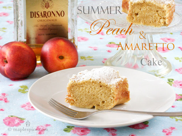 Vegan Peach and Amaretto Cake