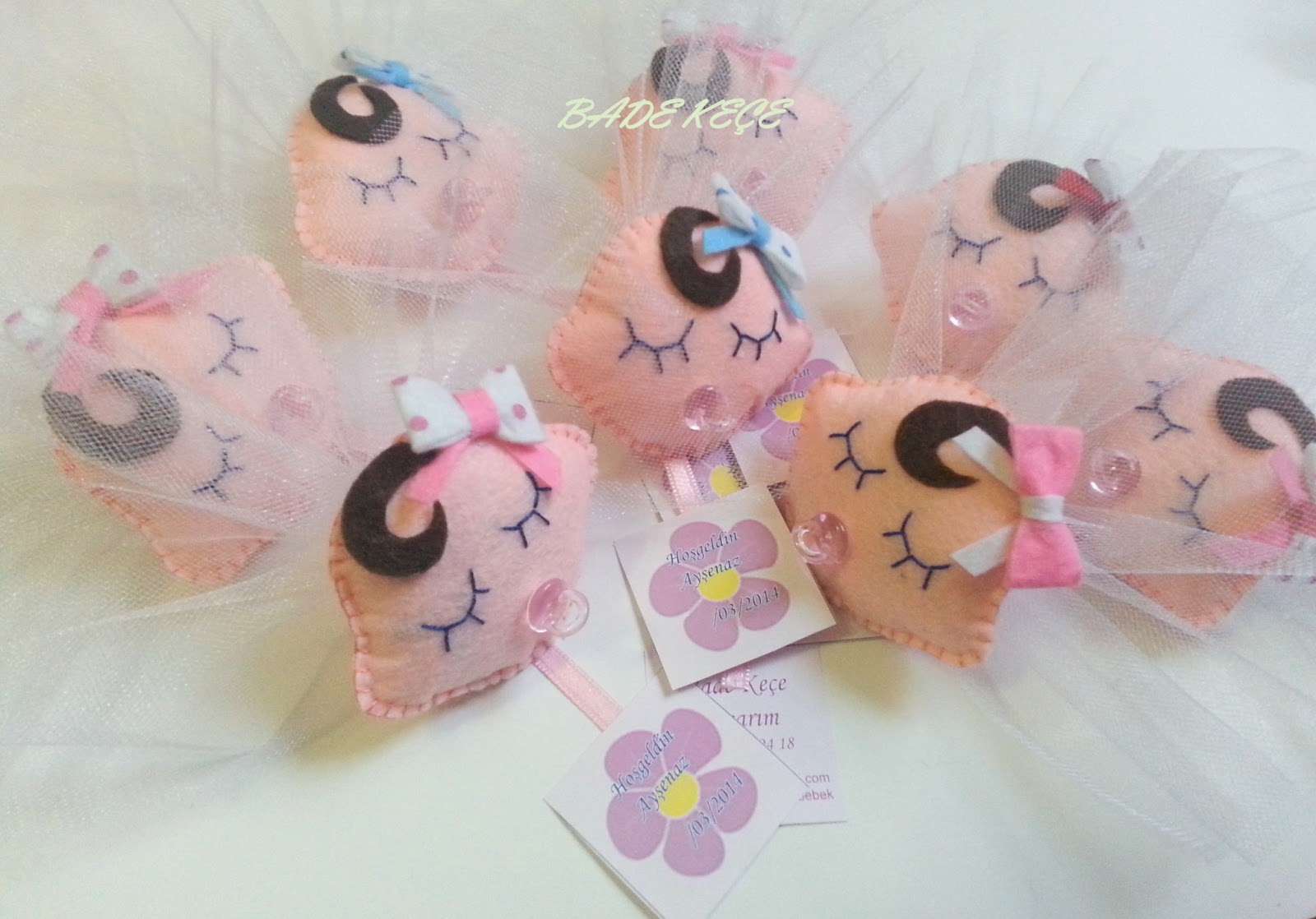 BADE KEÇE BEBEK ŞEKERİ VE TASARIMLAR YAPTIKLARIM