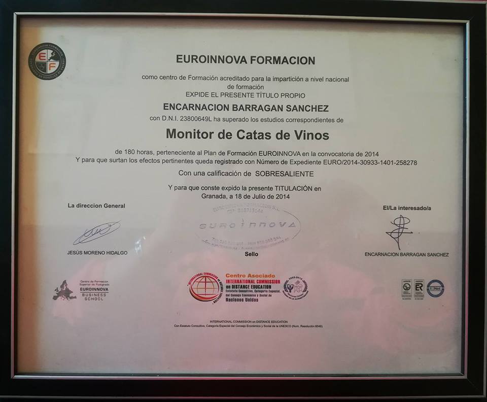 Monitora de Cata de Vinos