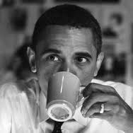 Barack sipped intensely