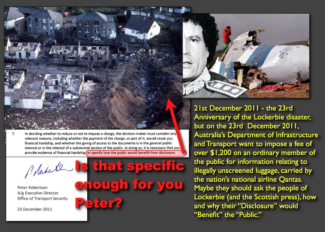 ... Dept of Transport Security ...