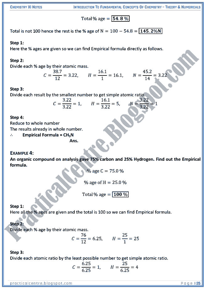 Introduction To Fundamental Concepts Of Chemistry - Theory And Numericals (Examples And Problems) - Chemistry XI