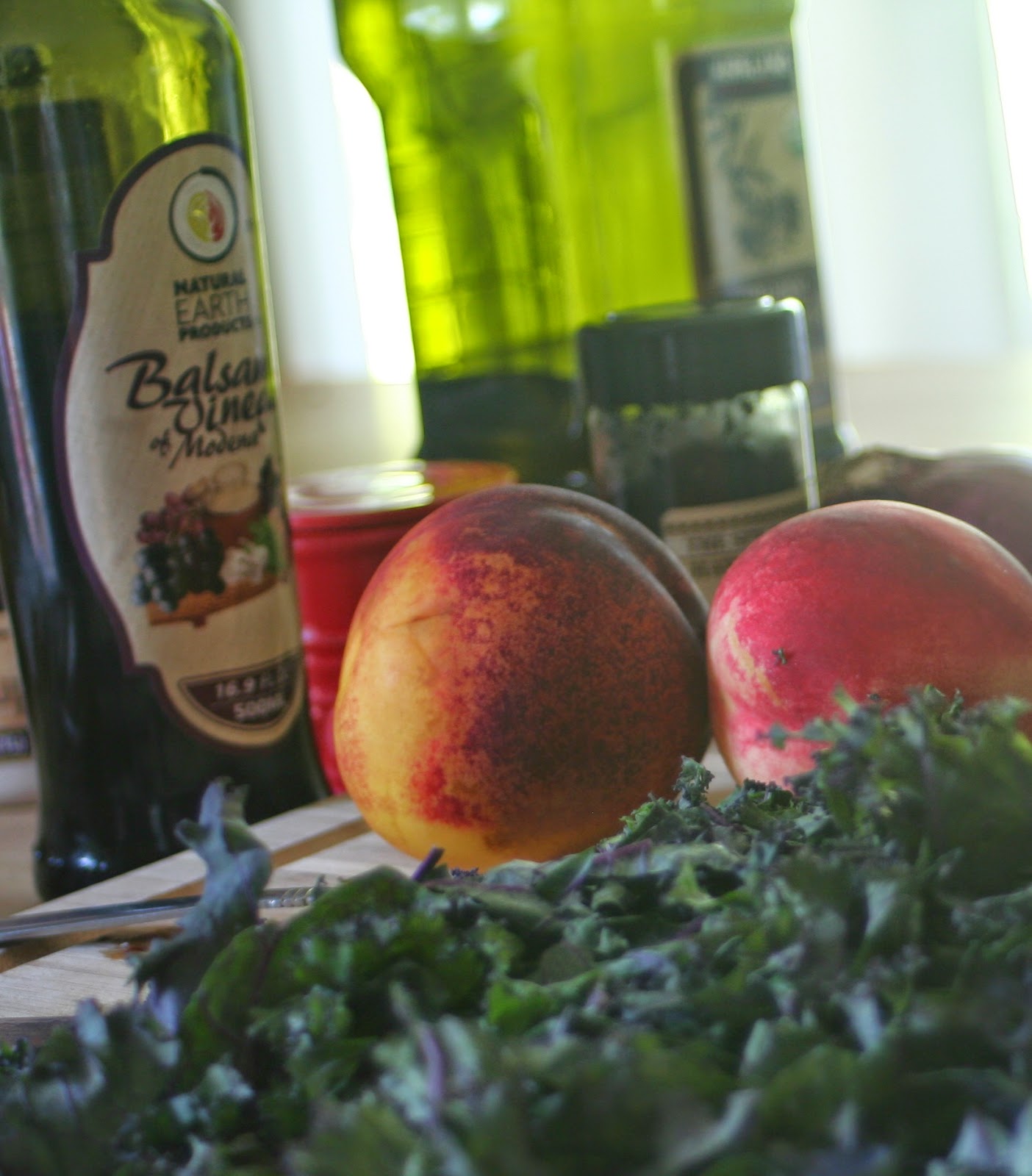 Kale Nectarine Salad Healthy Eating for Ordinary People