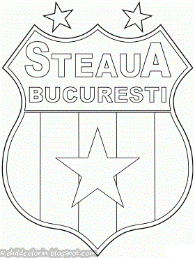 Magic Colour Pencil Emblem Of Steaua Bucharest Coloring