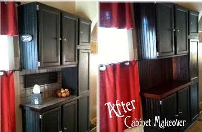 100 Year Old Beadboard - Kitchen Cabinet Makeover by Furniture Flippin'