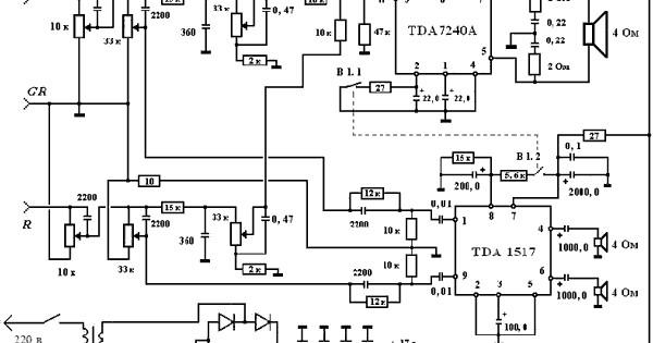 2.1 Channel Systems-Dual Power Amplifier TDA7240 and TDA1517 ~ Amits IT ...