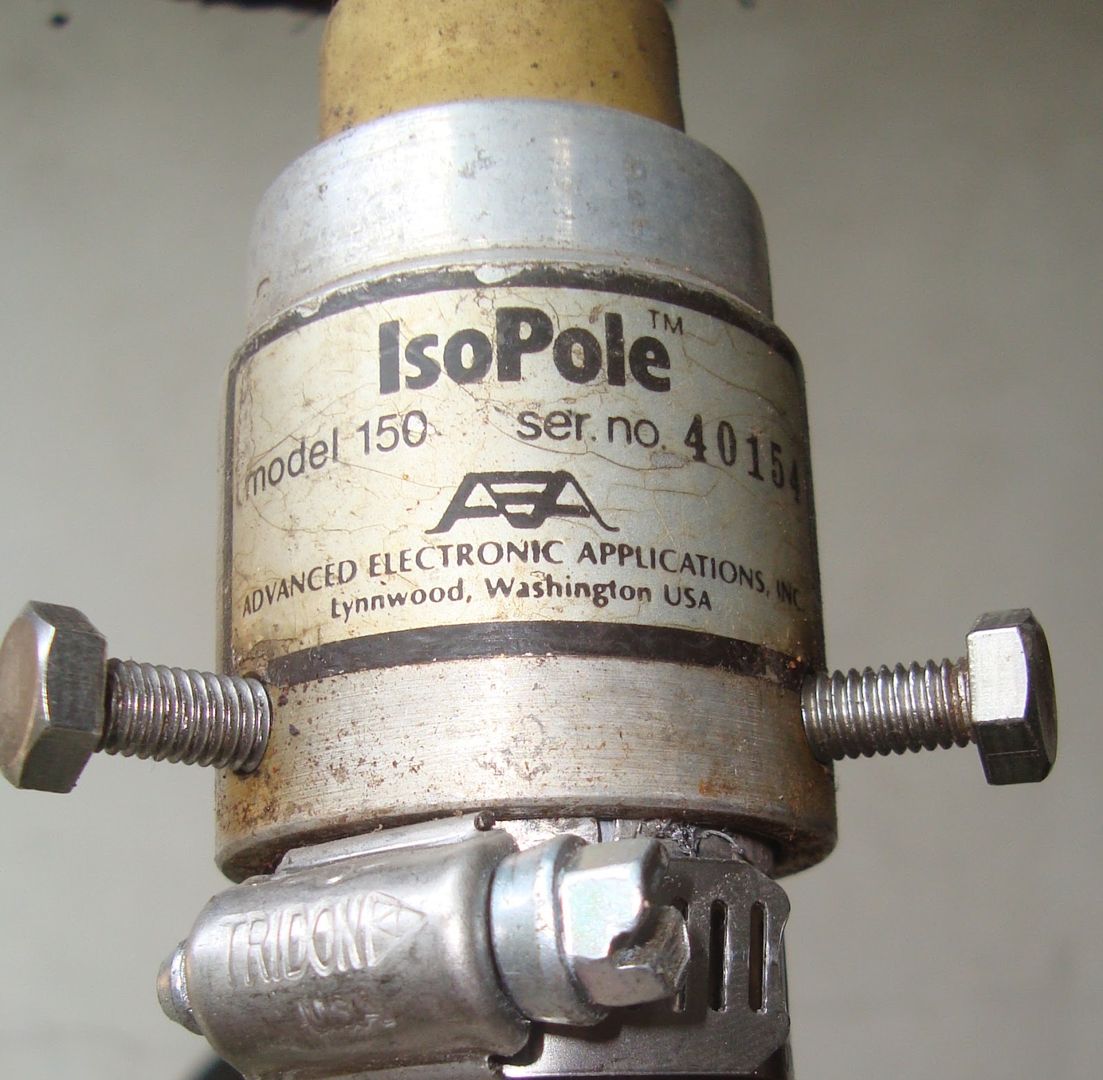 RADIO SELLER Iso Pole AEA antenna 2 meter band USA (Sold )