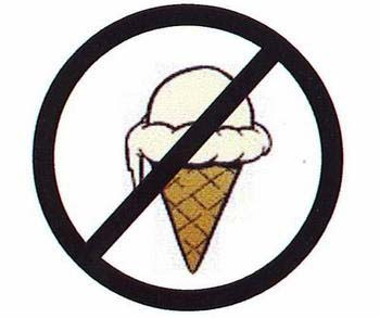 Why tonsillitis patients should not consume ice cream?