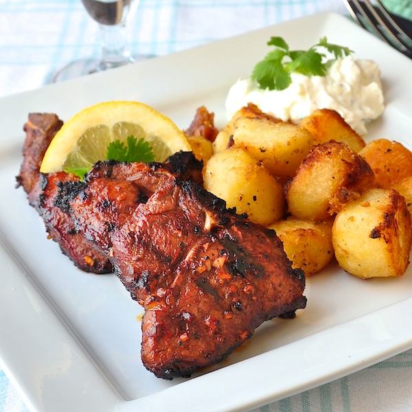 Garlic Balsamic Grilled Lamb Chops Recipes