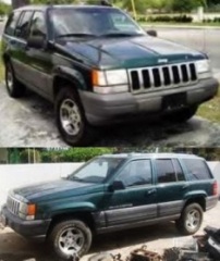 EVAN MONTGOMERY - 17 Months - Houston TX Grand+Jeep+Cherokee+1996+Green