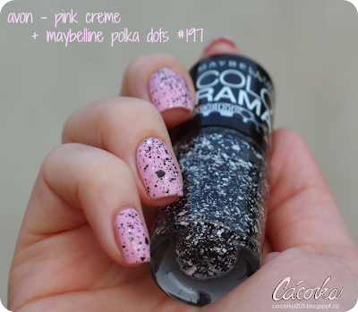 Avon - Pink Creme + Maybelline Polka Dots